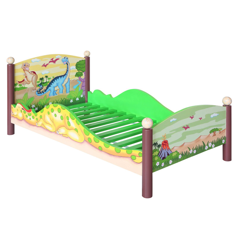 Fantasy Fields by Teamson Dinosaur Convertible Toddler Bed & Reviews